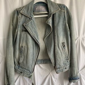 GAP 1969 Motorcycle Style Light Denim Soft Jacket